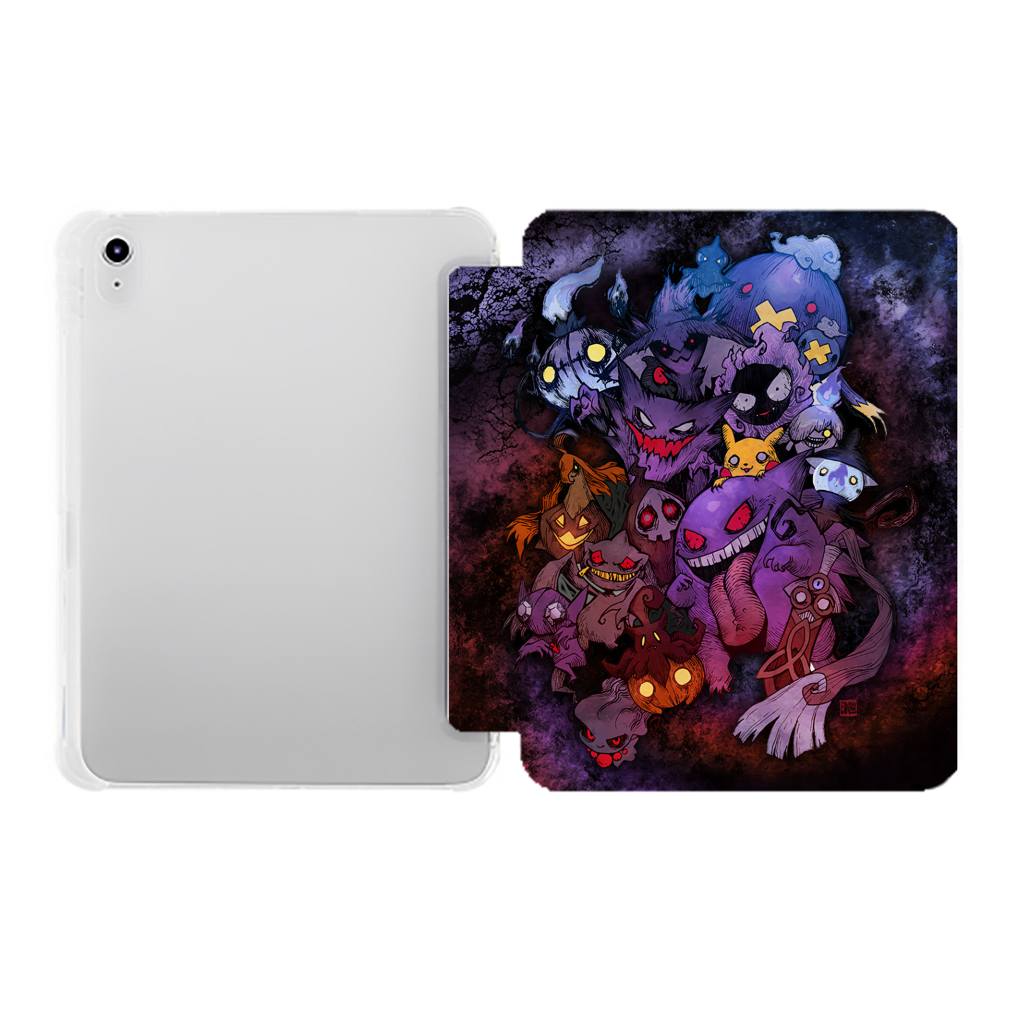 （画像用） ポケットモンスター Pokémon IPad ケース ペン収納付き 三つ折りスタンド PUレザー×シリコン 対応機種9.5/10.5/10.9インチ